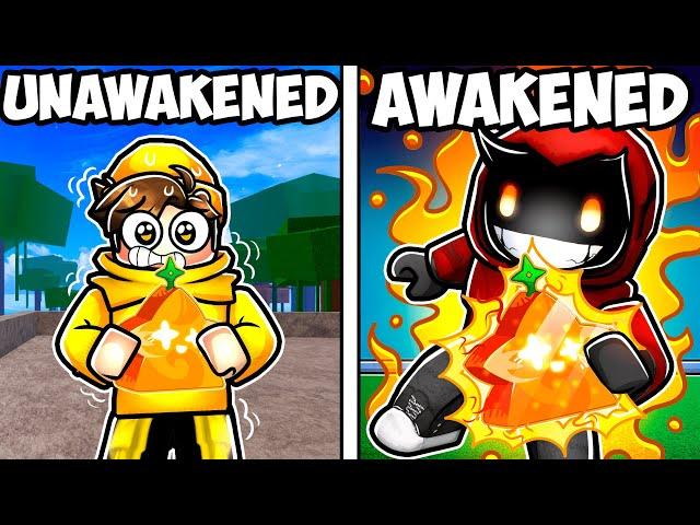 Awakened VS Unawakened FRUITS in ROBLOX Blox Fruits