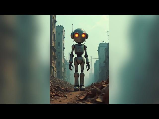 Apocalyptic Future: AI’s Vision of Robots in a Dystopian World (4K)
