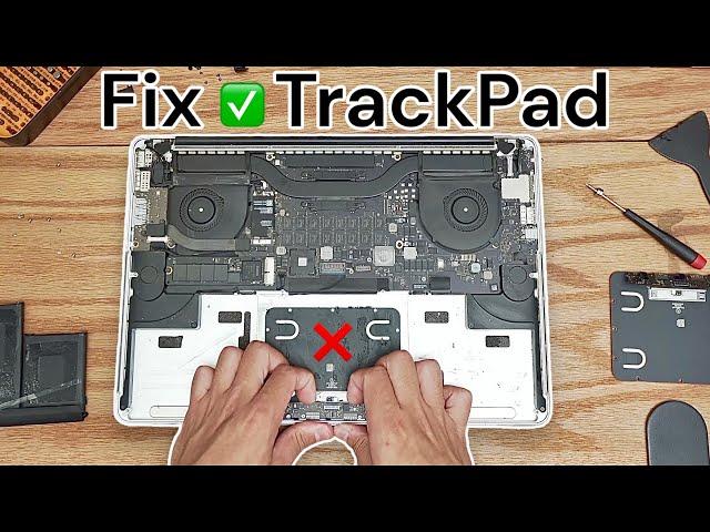 Replacing Broken Trackpad 15" MacBook Pro | A1398 Repair Guide 2015