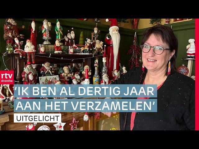 Gea heeft meer dan 200 kerstmannetjes in huis | RTV Drenthe