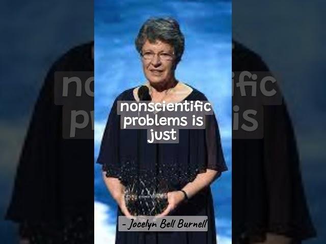 Jocelyn Bell Burnell - A Glimpse of Motivational Wisdom #motivational  #shorts #motivation #feminist