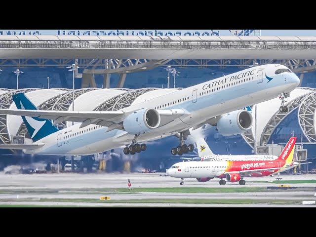 2 HRs Watching Airplanes, Aircraft Identification | Bangkok Suvarnabhumi Airport Plane Spotting #2