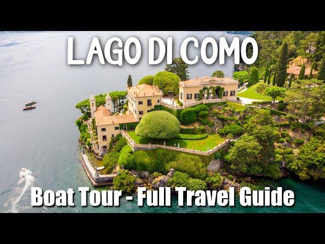 Northern ITALY's most beautiful Region: LAKE COMO - Boat Tour / Villas - Full Travel Guide