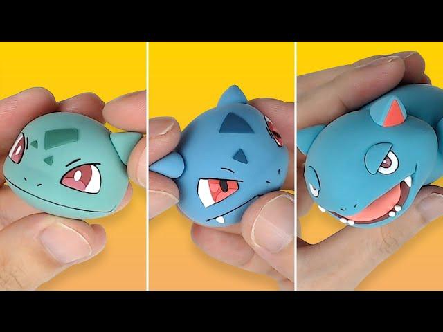 Pokémon Figures Making - Bulbasaur line!!(Ivysaur, Venusaur) | Clay Art