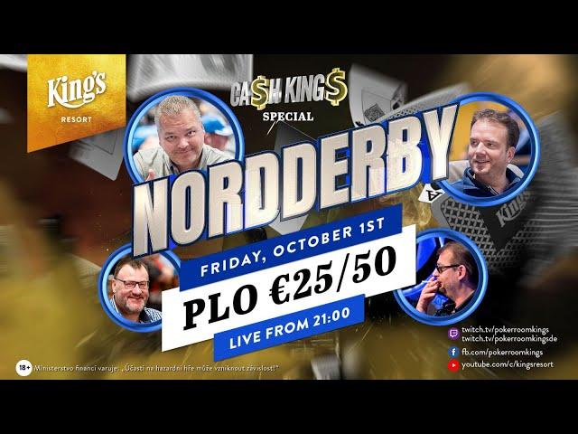 "NORDDERBY" Session 2 - Cash Game PLO €50/€50 live from Kings Resort [TABLE SOUND]