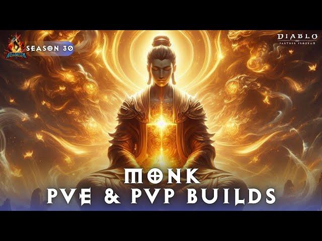 Diablo Immortal - Monk PVE & PVP Builds Season 30