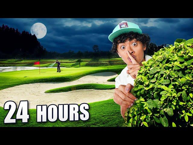 24 HOUR OVERNIGHT CHALLENGE on GOLF COURSE *CAUGHT*