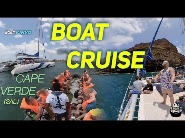 4K CATAMARAN IN CAPE VERDE / SAL (Sal Island All-inclusive Adults-only Catamaran Cruise)