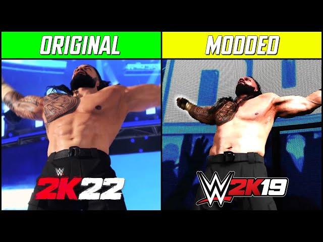 WWE 2K22 vs WWE 2K19 Mods Comparison