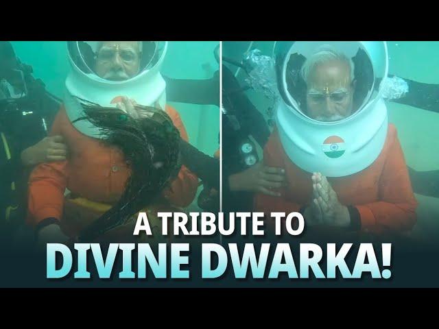 PM Modi dives to pray at ancient Dwarka under the sea