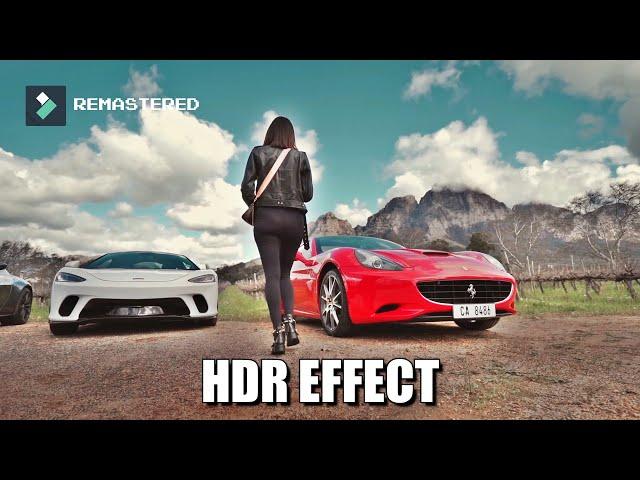 HDR Effect | WONDERSHARE FILMORA | Tutorial