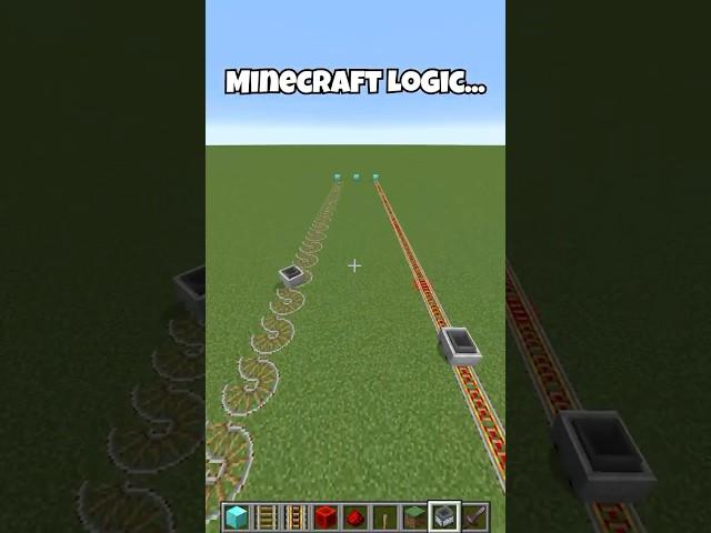 Minecraft Logic…  #minecraft #minecraftshorts