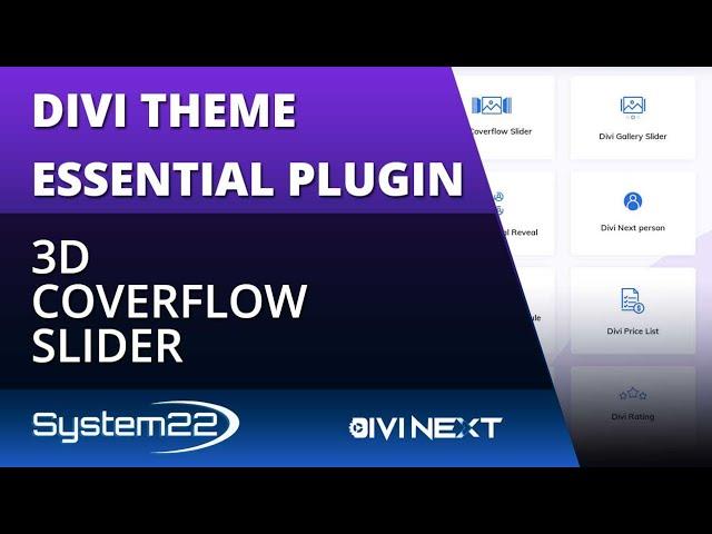 Divi Theme Essential Plugin 3D Coverflow Slider 