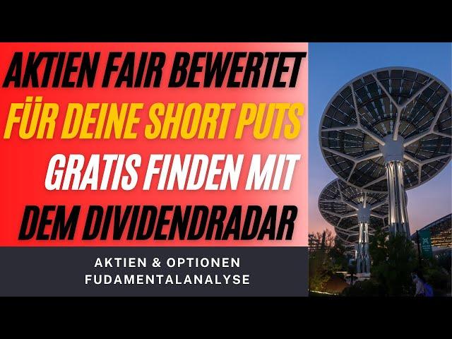 Fair bewertete Aktien für deine Optionstrades gratis finden !