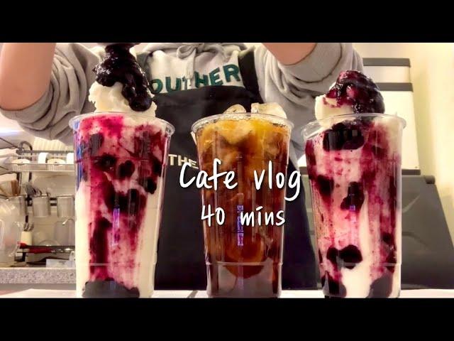 (Eng)Healing time with 40 minutes of cafe vlog/ 40mins cafe vlog / asmr