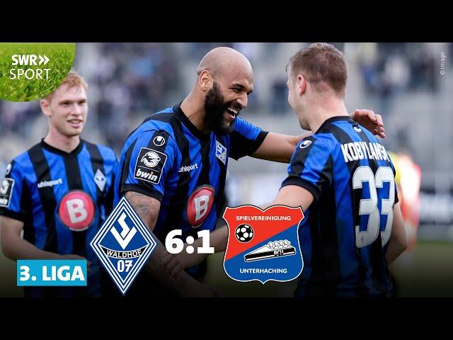 3. Liga: Sechs Tore in einer Hälfte! Waldhof Mannheim mit Gala gegen Unterhaching | SWR Sport