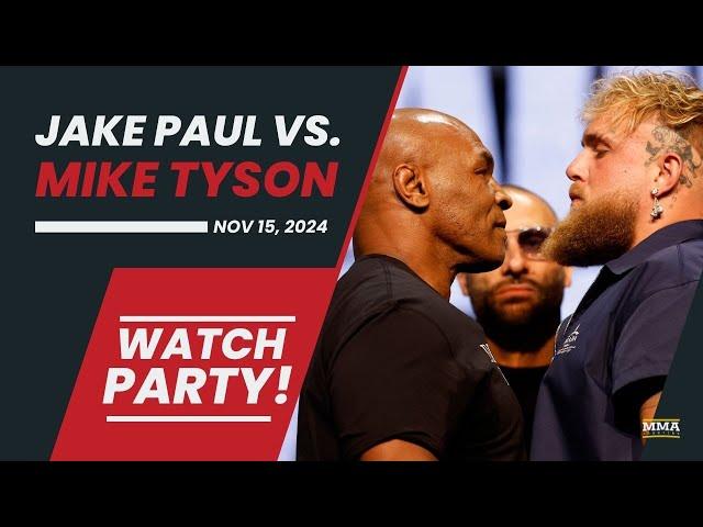  Jake Paul vs. Mike Tyson LIVE STREAM | Watch Party & Results | MMA Fighting