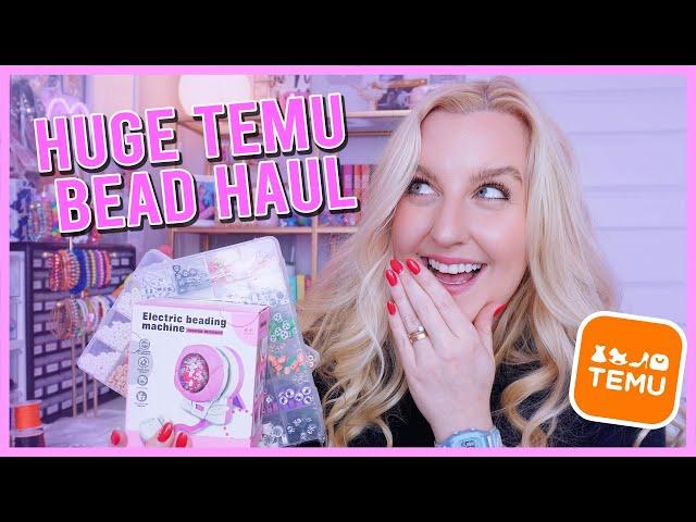 HUGE TEMU BEAD HAUL  testing beads from Temu for my bracelet small business (trying out Temu )