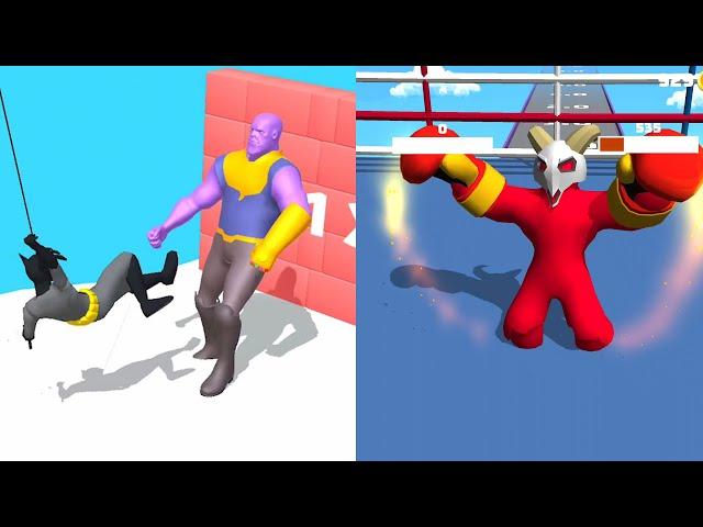 Superhero Pick 3D vs Blob N Giant Gameplay Update New Level - Game Comparison PikaName