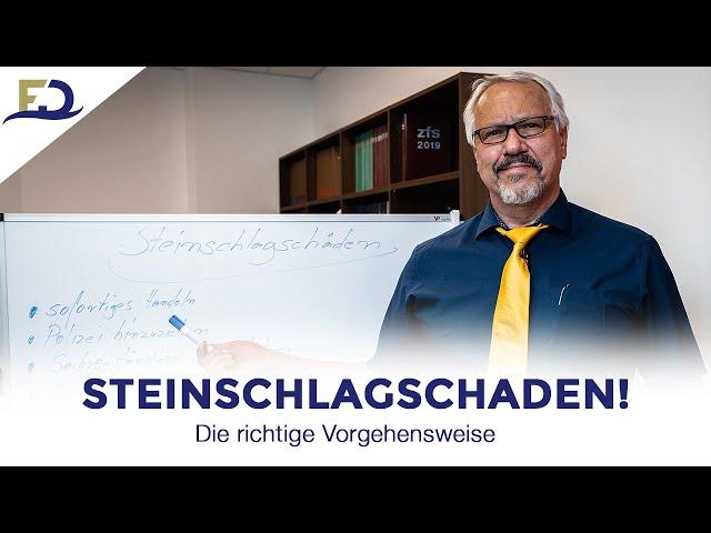 Steinschlag bei der Versicherung melden – so gehen Sie am besten vor (Tipps vom Fachanwalt)