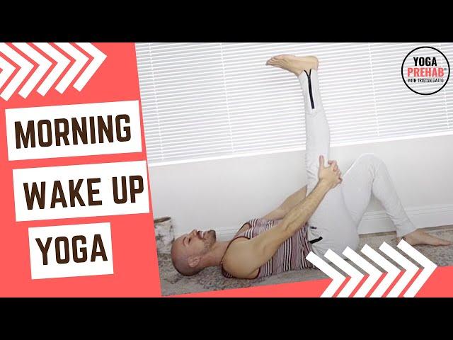 MORNING WAKE UP YOGA (FOR BEGINNERS) I RELIEVE BACK STIFFNESS | 15 MIN