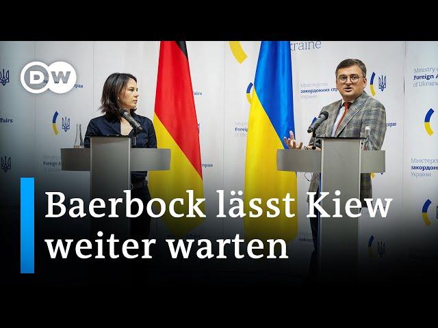 Baerbock macht Ukraine keine Hoffnung auf schnelle Taurus-Entscheidung | DW Nachrichten