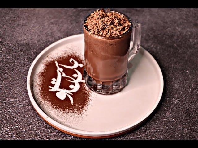 طرز تهیه میلک شیک شکلات بستنی با تزیین زیبا/مناسب کافی شاپ ها Chocolate Milkshake Ice Cream(EN sub)