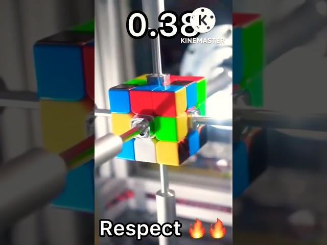 machine vs human in rubik's cube best solving #shorts #cube #viral