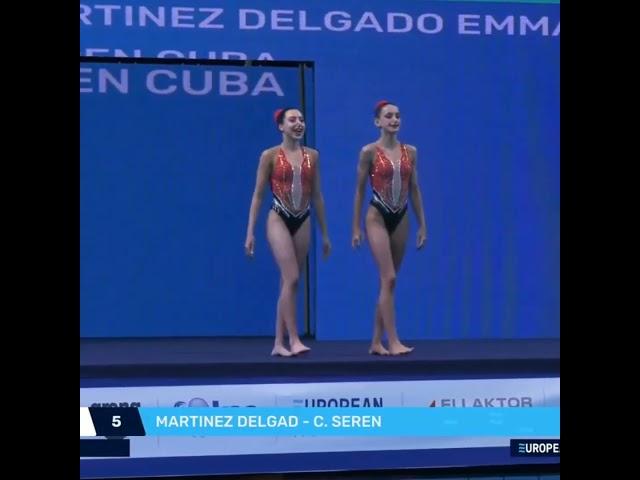 MARTINEZ DELGAD - C.SEREN (SWE) | Onland Performance | Artistic Swimming 2024 #shorts #sports