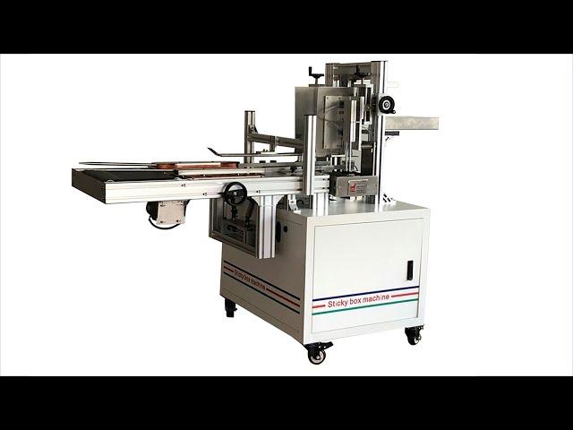 Máquina semiautomática de sellado de cajas de cartón para bocadillos