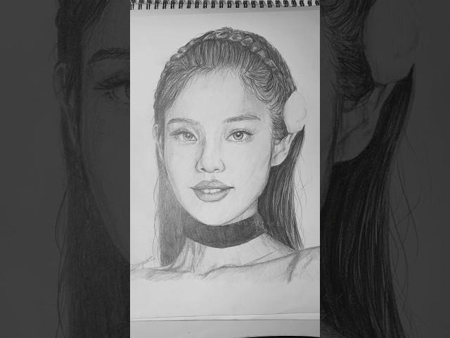 Drawing JENNIE from BLACKPINK || TRANSITION || #fypシ ￼