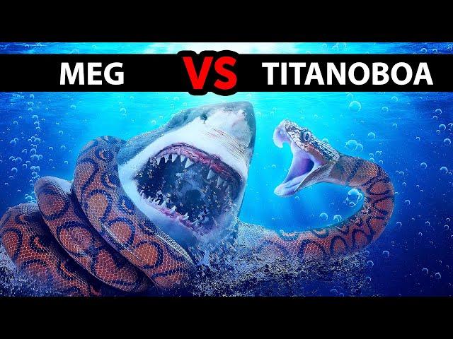 Sẽ Ra Sao Nếu Megalodon Chạm Trán Với Loài Trăn Lớn Nhất