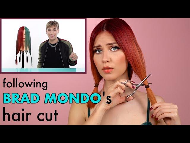 I try Brad Mondo's Hair Cut on Myself