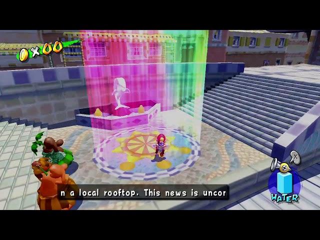 Super Mario 3D All Stars: Super Mario Sunshine Delfino Plaza Light Beam!