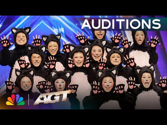 Early Release: Loco Pop Familia's Dancing Cats Routine STUNS The Crowd! | AGT 2025