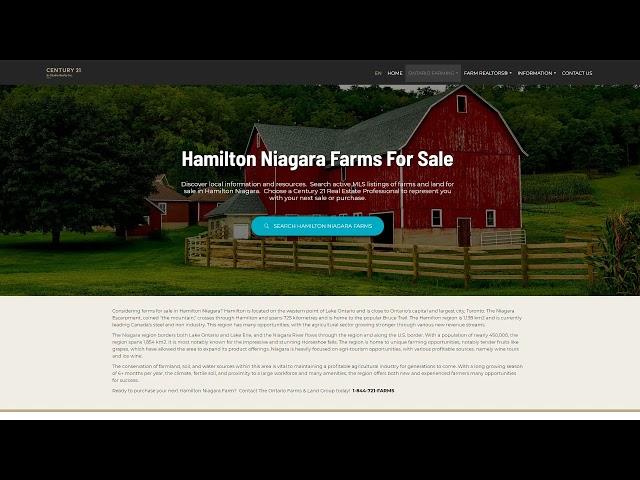Hamilton & Niagara Ontario Farms For Sale -MLS Listings - Find a Local Real Estate Professional