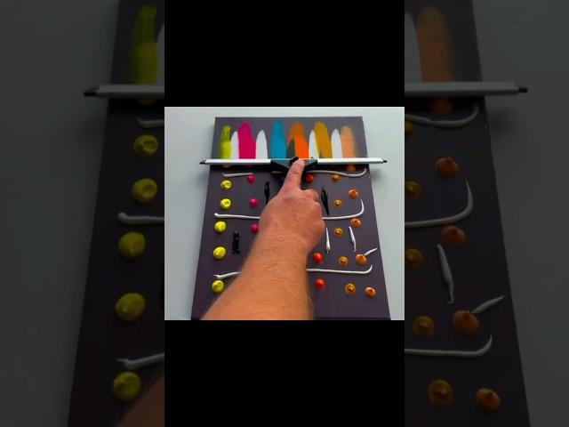 Abstract SQUEEGEE Painting Made Easy for Beginners!