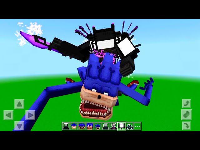 Shin Sonic vs Titan TV Man in Minecraft