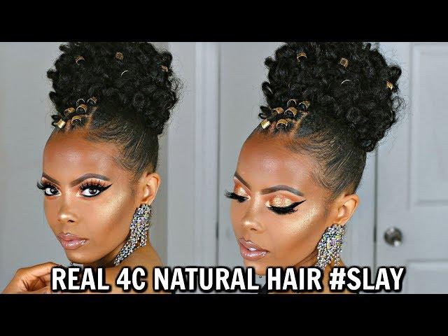 $11 BRAIDLESS CROCHET |QUICK EASY MASSIVE BUN UPDO| NO TENSION NO CORNROWS 4C #NATURALHAIR|TASTEPINK