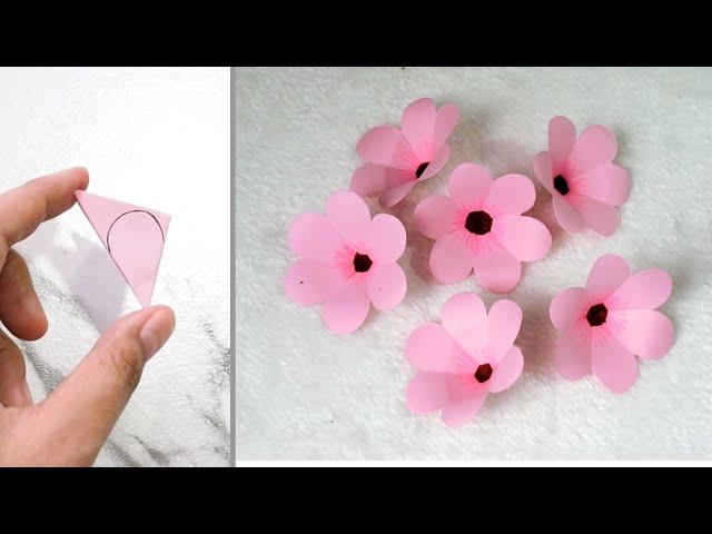 Easy Paper Flower Making | How To Make Paper Flower Craft 