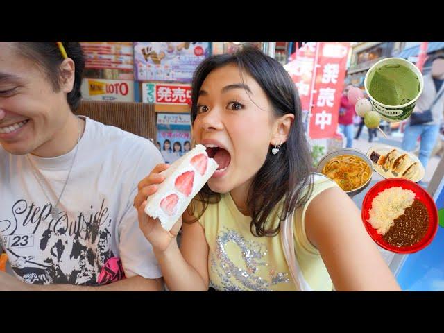 what I eat in a day in JAPAN  (super expensive fruits, my fave cafes, matcha & mochi)