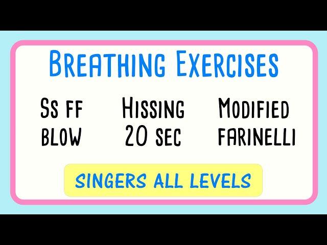  Three Breathing Exercise Compilation | Singers All Levels