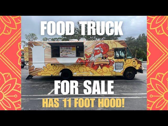 Florida Food Truck For Sale with Large Hood and 12kw Generator. Used Food Truck For Sale.