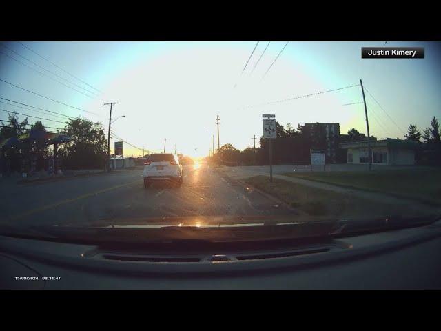 Here's the dashcam video of an 8-year-old driving herself to Target