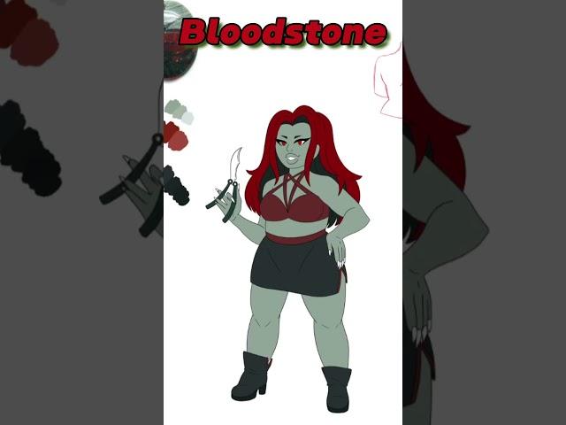 Steven Universe Gem OC: Bloodstone!  #stevenuniverseart #art #stevenuniversefanart #speedpaint