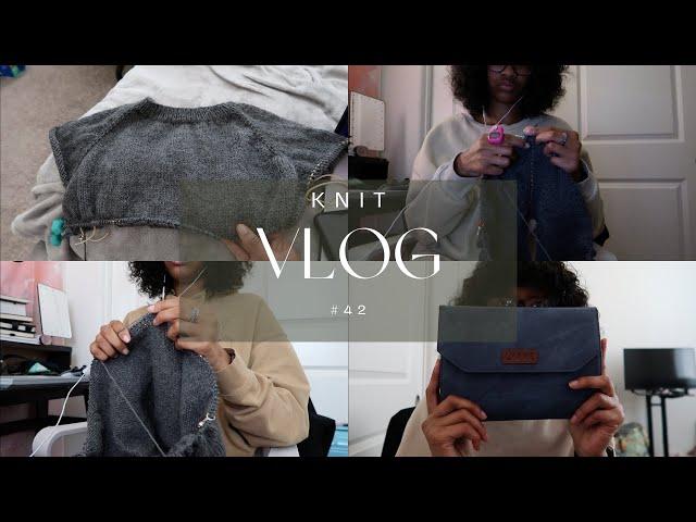 Trying to see how much I can knit in 24 hours | Knit Vlog #42