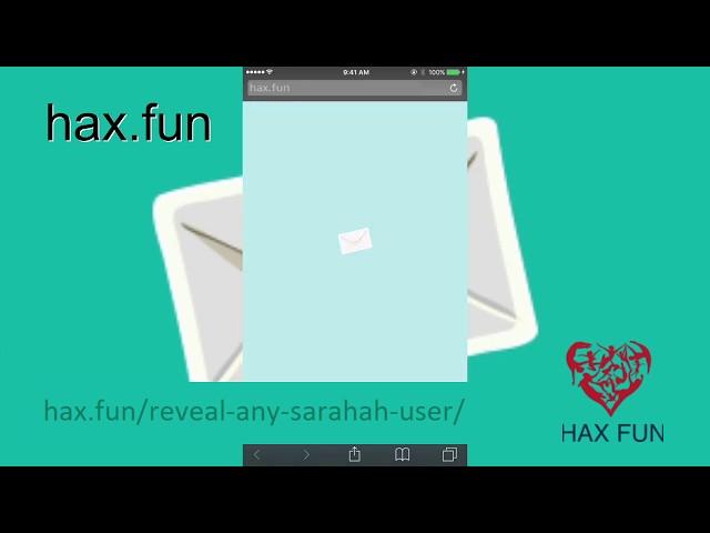 How to reveal Sarahah User’s Email or Facebook 