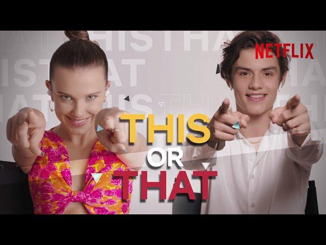 Millie Bobby Brown + Louis Partridge Settle British Debates | Netflix