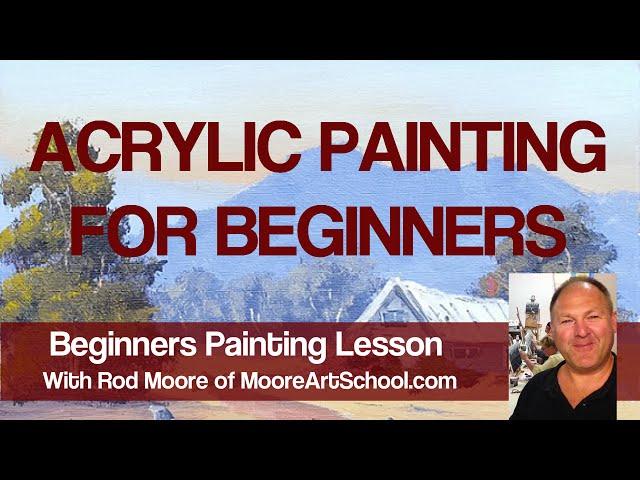 Acrylic Painting For Beginners #MooreMethod