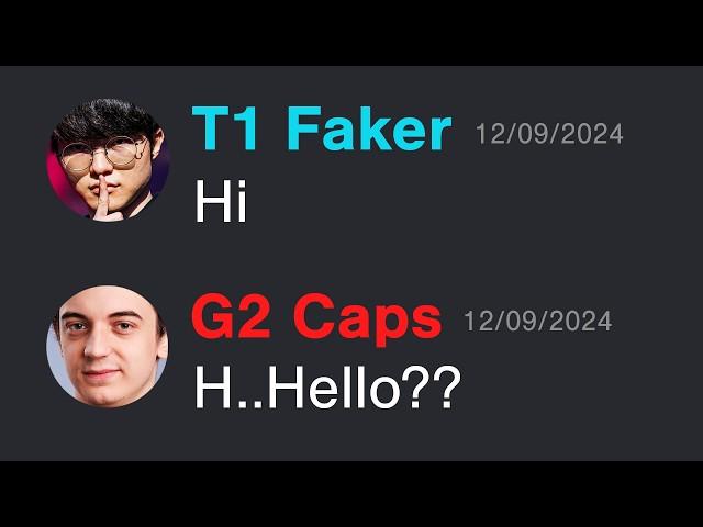 Faker Texted Caps Before Worlds?!